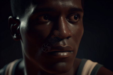 篮球运动员的脸部特写镜头图片