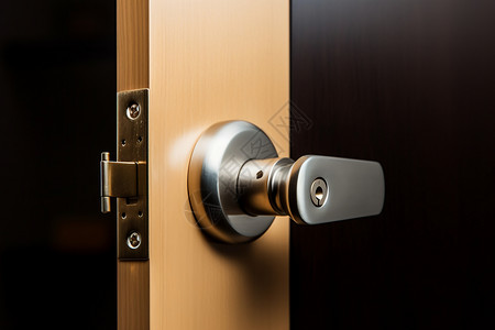 木质门防盗门锁设计图片