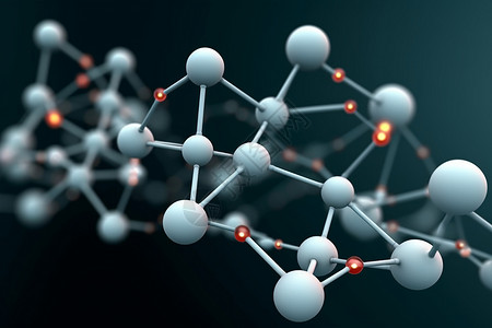 科学分子模型背景图片