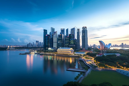 新加坡城市的建筑图片
