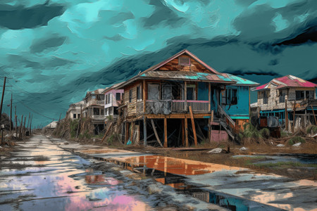 巴厘岛海滨风光风光秀丽的风景区插画