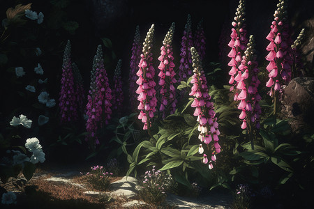 紫色的美丽植物图片