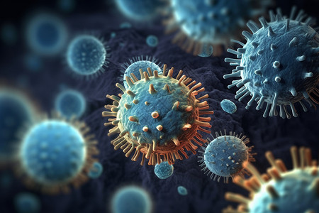 医疗细菌病毒图片