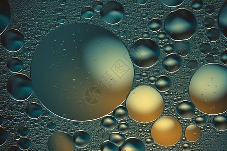 透明泡泡绿色抽象气泡纹理背景设计图片