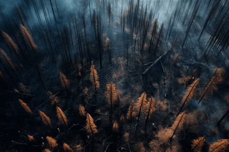 焦土森林火灾设计图片