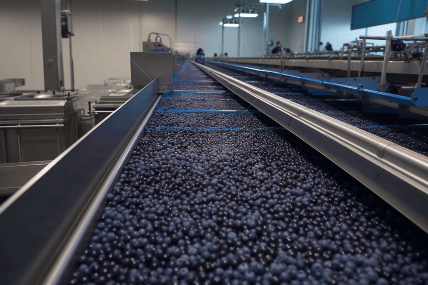 蓝莓食品加工厂图片