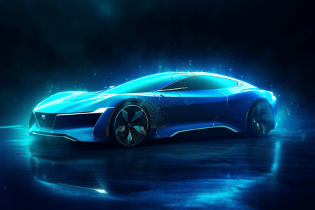 未来派电动汽车背景图片