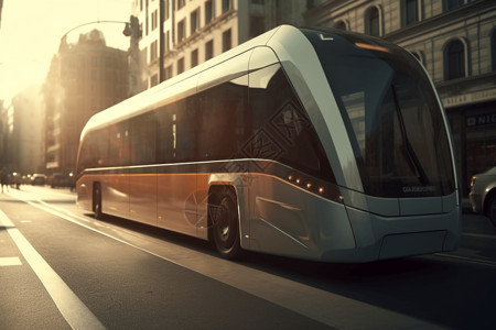 可持续城市公交车图片