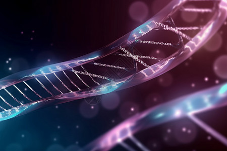 抽象DNA模型背景图片
