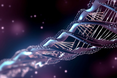 科技感3D医疗DNA背景图片