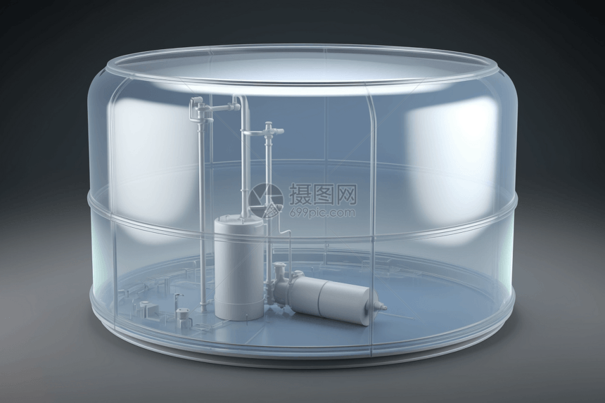 现代化3D储氢罐图片