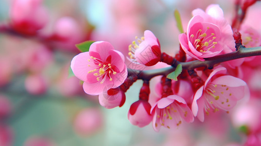 春天里桃花春天里盛开的桃花背景