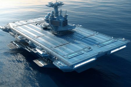 高科技航空母舰背景图片