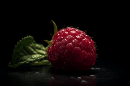覆盆子水果一个红色覆盆子设计图片
