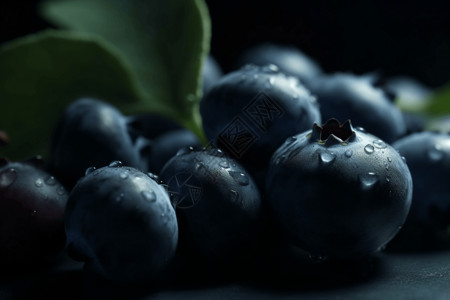 新鲜可口的蓝莓图片