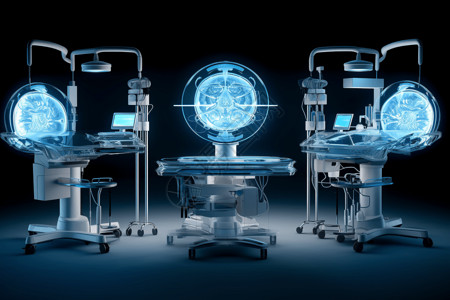 科技感医疗设备机器背景图片