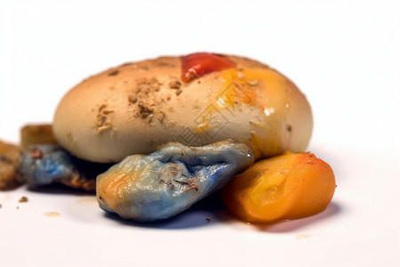 发霉的食物变质面包高清图片