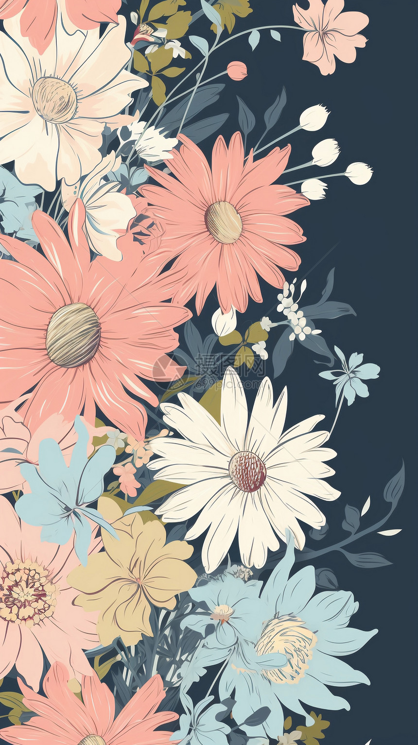 花卉图案背景图片