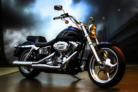 干净时尚的摩托车背景图片