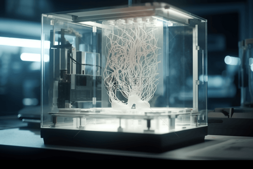 3D打印机创建生物组织结构图片
