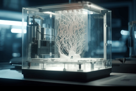 3D打印机创建生物组织结构图片