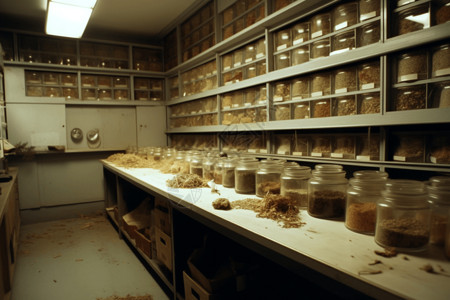 实验室里的草药安全测试背景图片