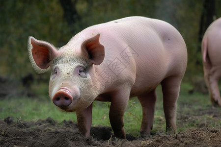 农村养殖猪图片