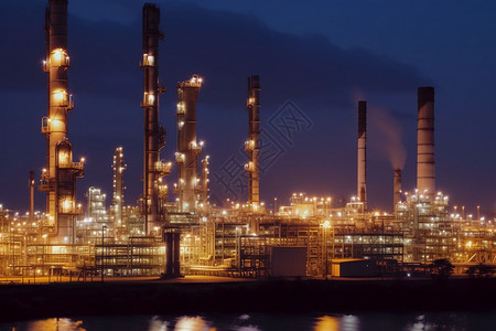 天然气工业炼油厂图图片