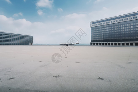 飞机停机场建筑停机场高清图片