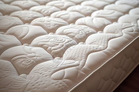 白色乳胶床垫背景图片
