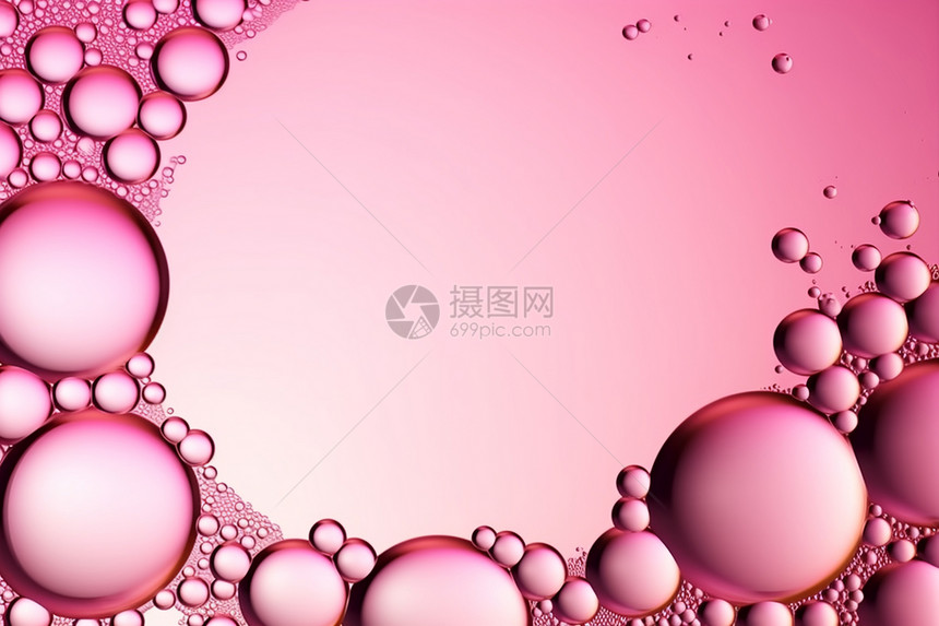 抽象的粉红色气泡壁纸图片