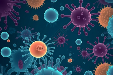 抽象病毒微生物图片背景图片