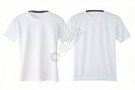 两件白色t恤背景
