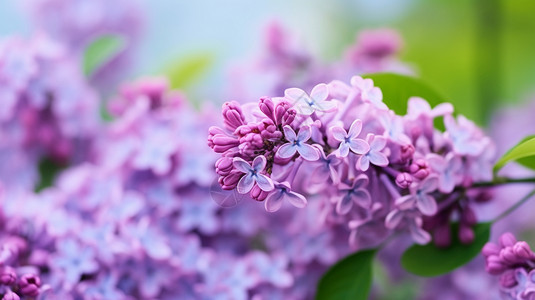 紫色丁香花香喷喷的丁香花背景