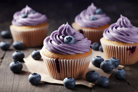 蓝莓蛋糕背景图片