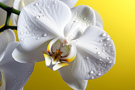 美丽的白兰花背景图片