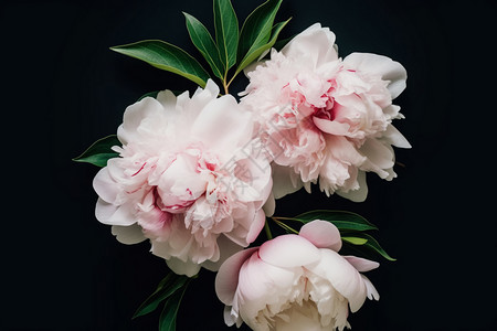 浅粉色牡丹花朵图片