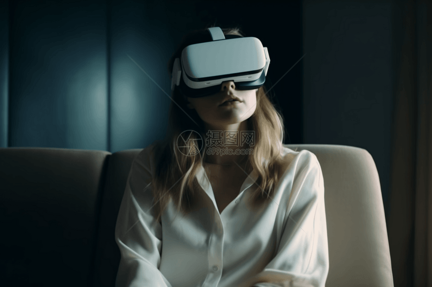 虚拟显示VR眼镜科技图片