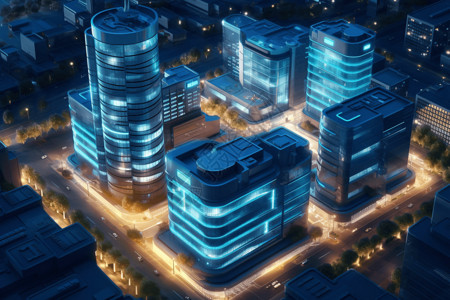 未来医疗城市建筑图片