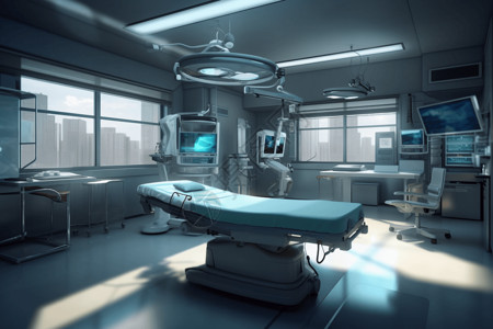 科技感手术台背景图片