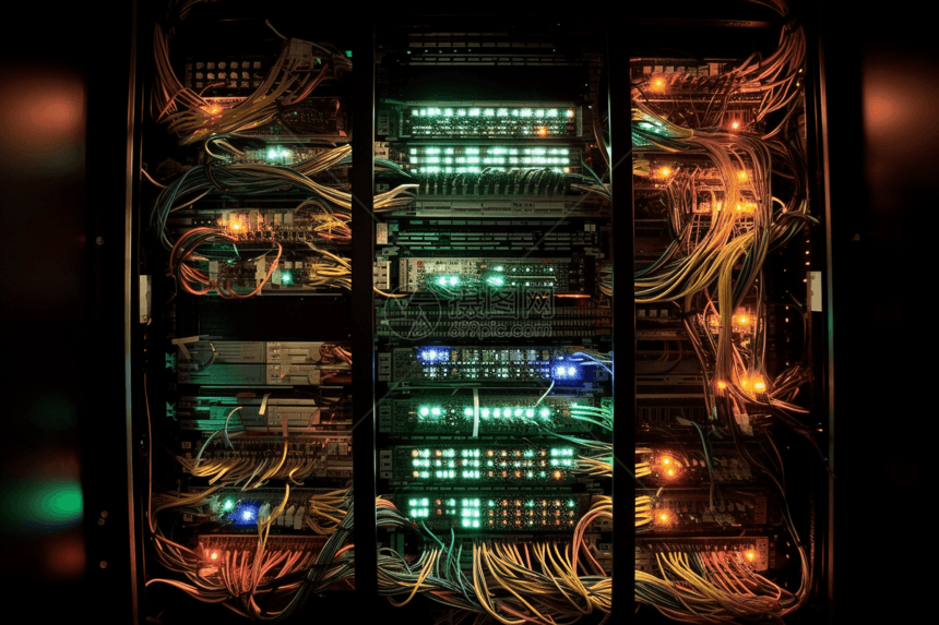 大型服务器机架图片