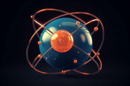氢原子3D模型图片