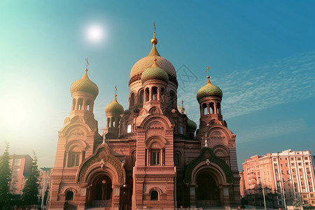 著名教堂历史景色图片