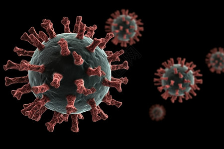 冠状病毒3d背景图片