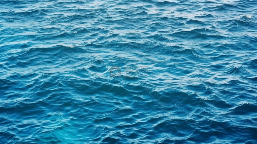 蓝色海水纹理背景图片