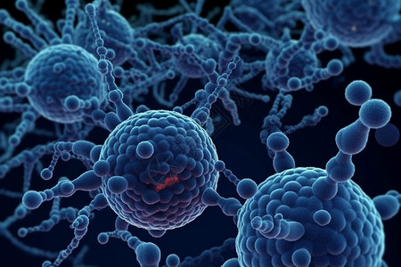 链球菌病毒细胞医疗概念背景图片