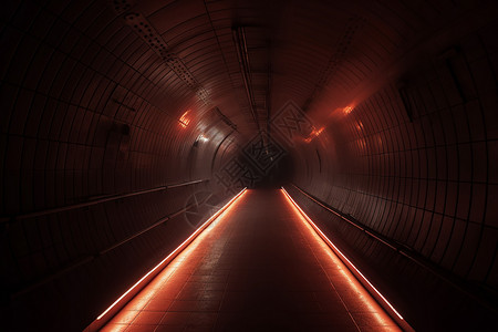 德式建筑空旷的地下隧道设计图片