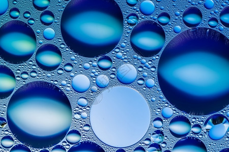 不同的蓝色抽象气泡纹理背景图片