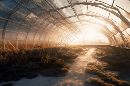 荷兰温室温室背景设计图片