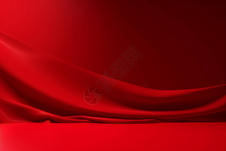 红色天鹅绒红色产品展示背景设计图片